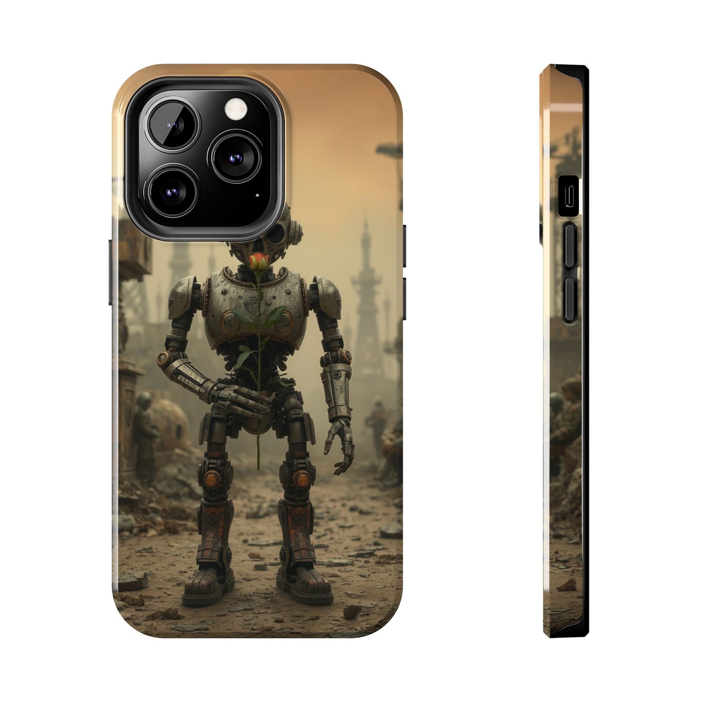 Robotic Sentinel Tough Phone Case - Durable Protector for Sci-Fi Lovers