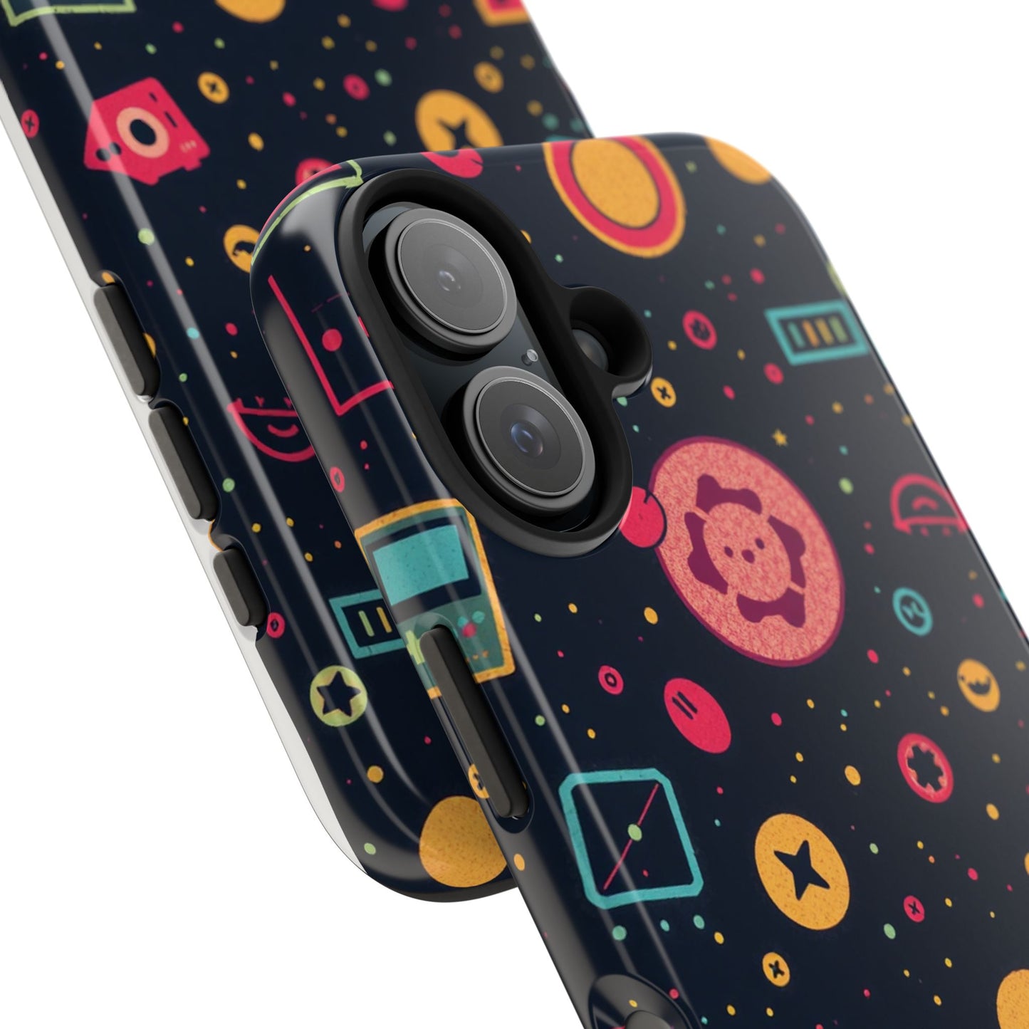 Colorful Space-Themed Tough Phone Case - Fun & Durable Protection for All Ages - for iPhone