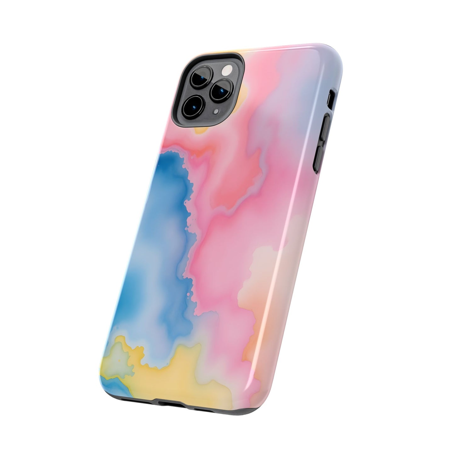 Painted Watercolor Tough Phone Case - Durable Protection with Artistic Vibes - for iPhone