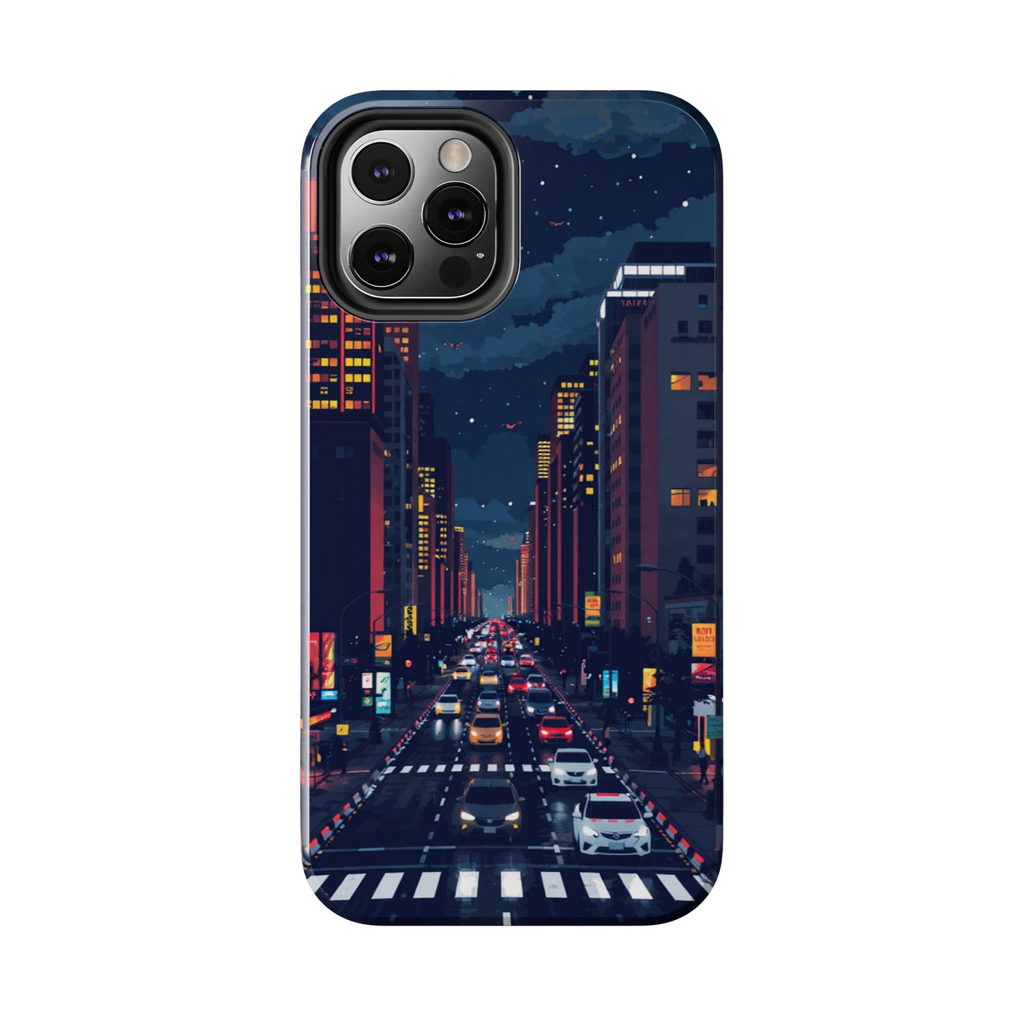 Urban Nightlife Tough Phone Case - Durable & Stylish Protection