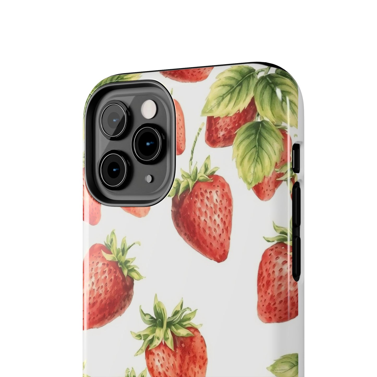 Strawberry Tough Phone Case - Durable Protection with a Fresh Design - for iPhone
