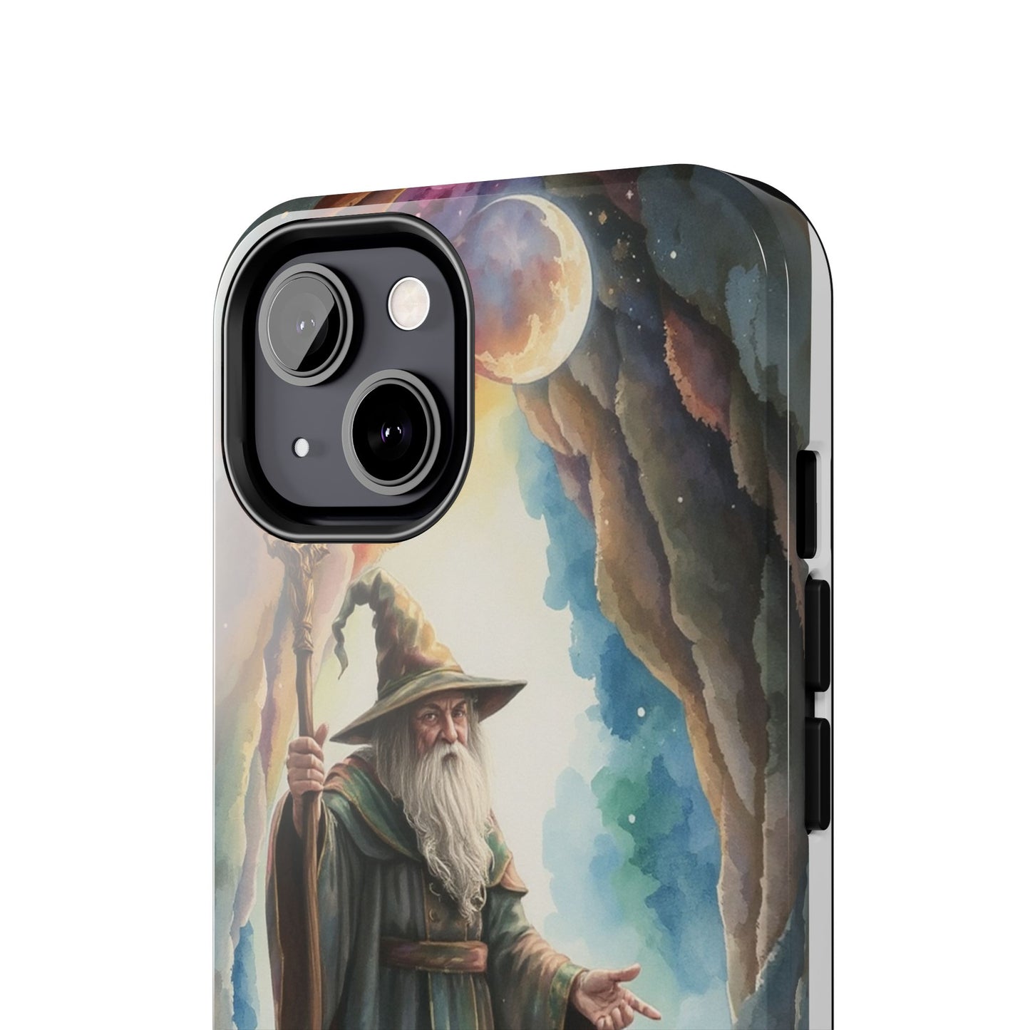Magical Wizard Phone Case - Tough, Durable Phone Cover for Fantasy Lovers, Geek Gift, Unique Design, Celestial Phone Accessory