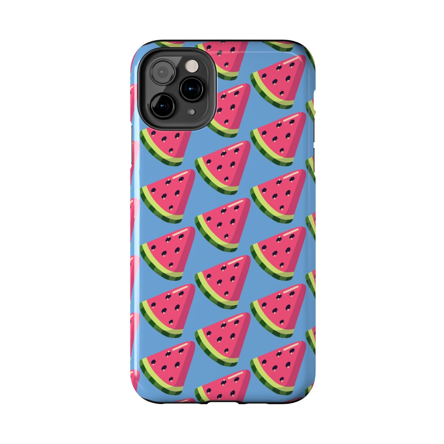 Watermelon Fun Tough Phone Case - Summer Vibes, Blue - for iPhone