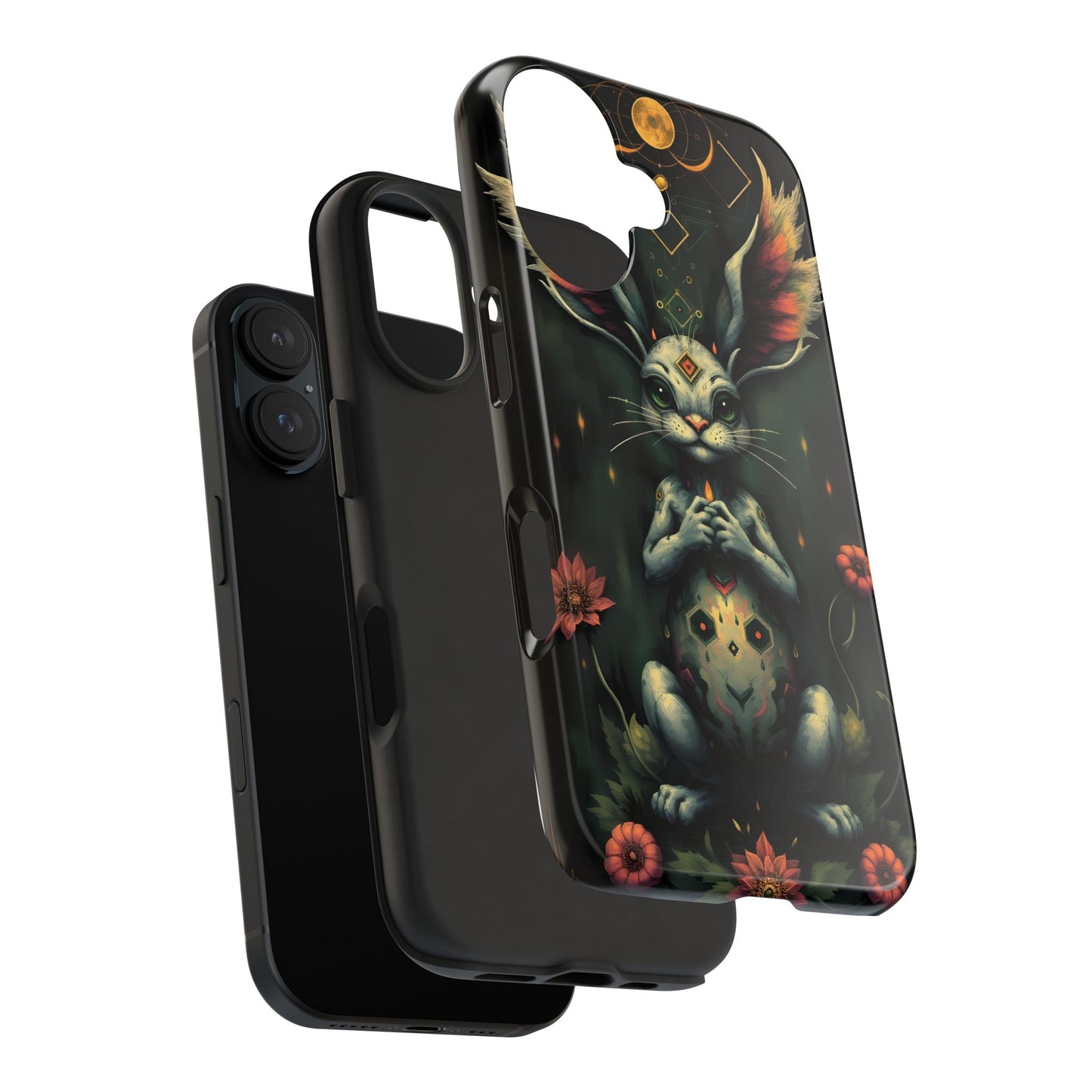 Artistic Rabbit Phone Cases - Unique and Durable Design of Mystical Bunny - for iPhone