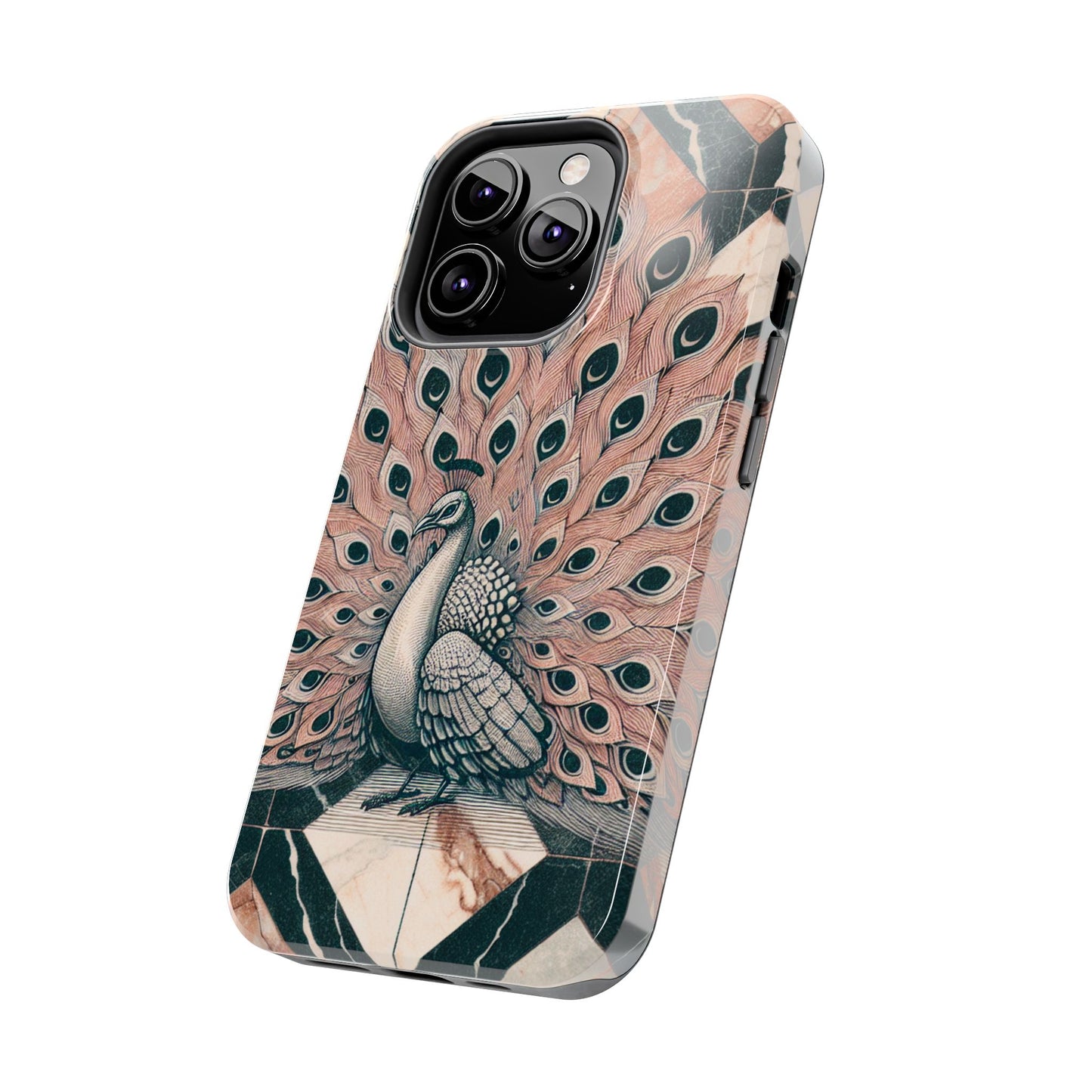 Peacock Tough Phone Case | Stylish & Durable Artwork - for iPhone