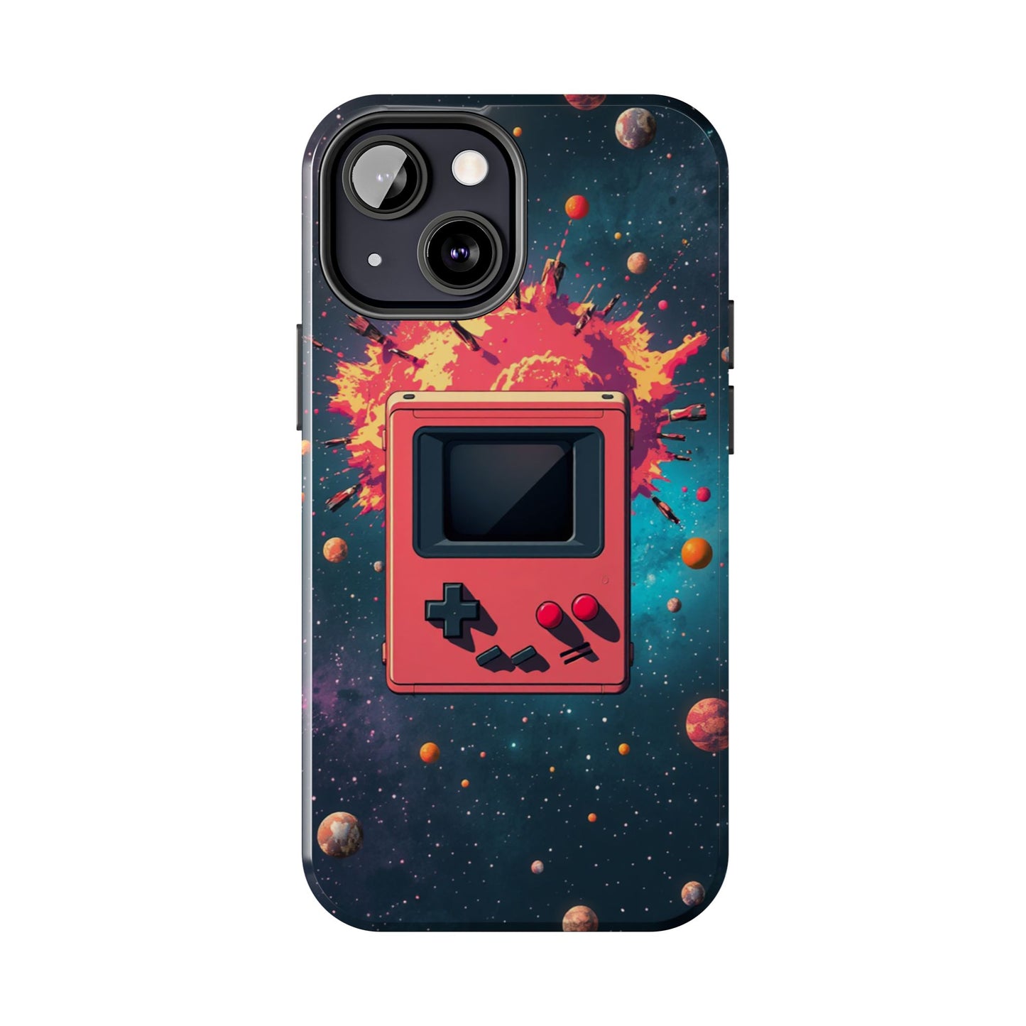 Retro Gaming Tough Phone Case - Space Adventure Design