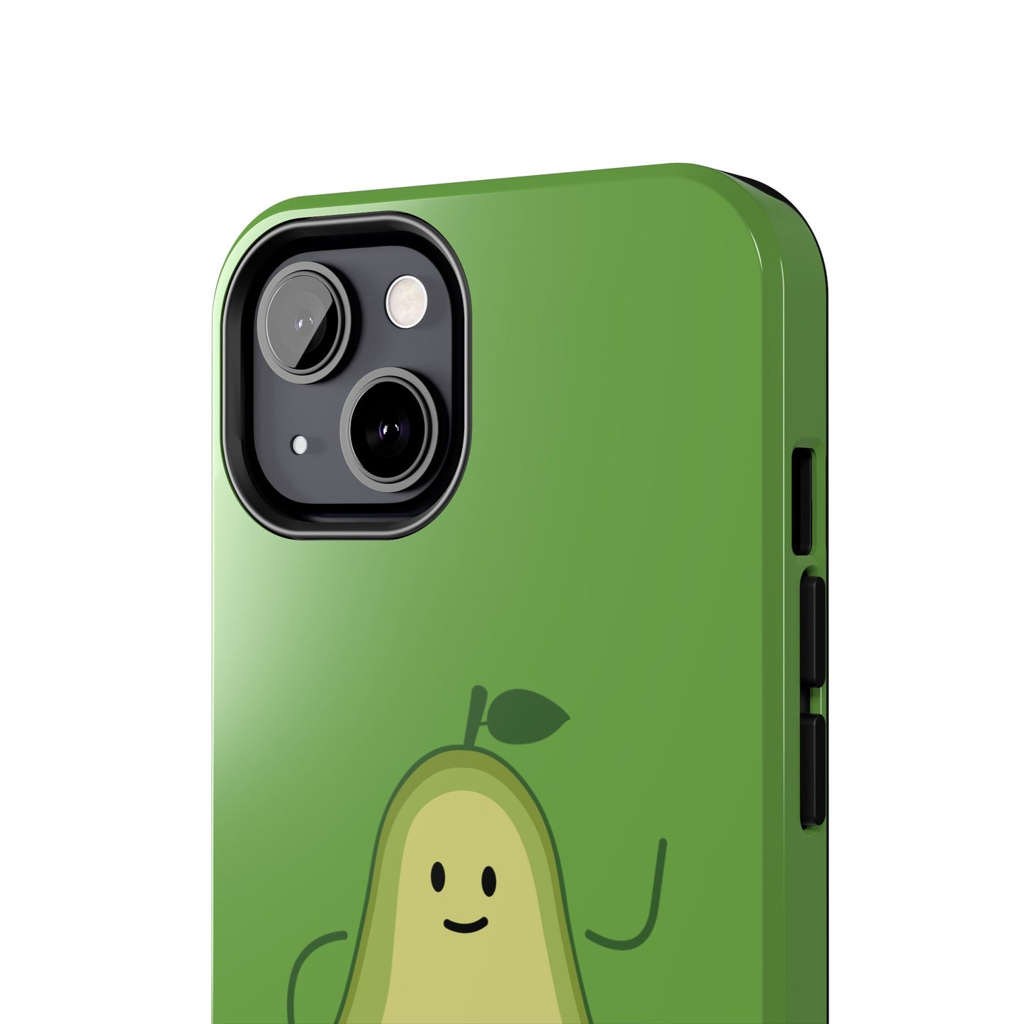 Vegan Avocado Tough Phone Case - Cute & Durable Phone Cover - for iPhone