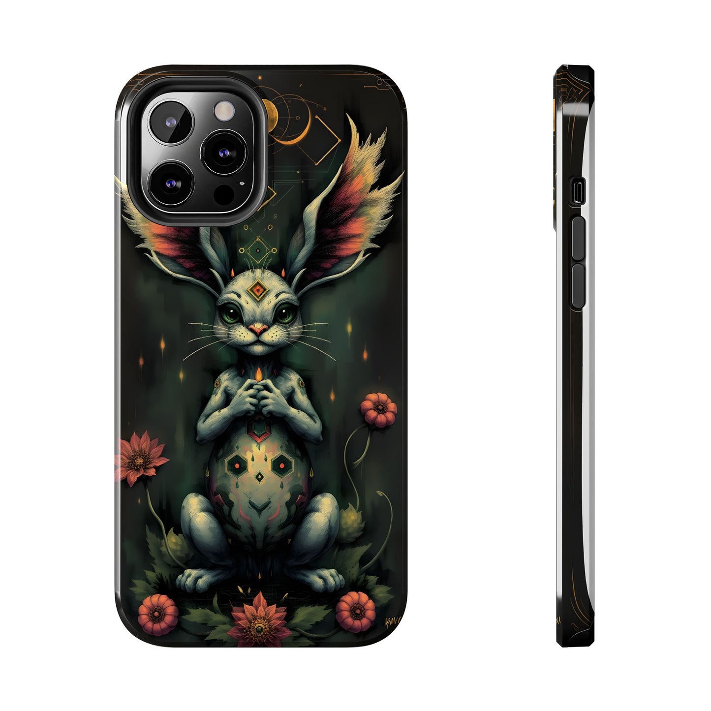 Artistic Rabbit Phone Cases - Unique and Durable Design of Mystical Bunny - for iPhone