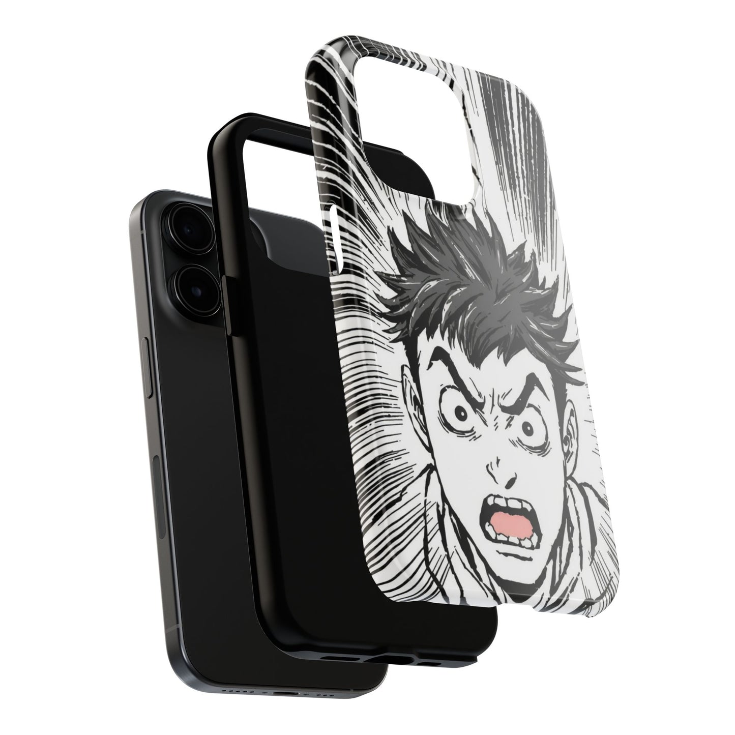 Intense Graphic Phone Case - Tough Design for Anime Fans