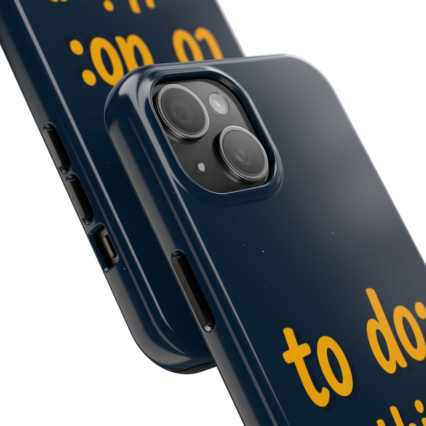 Funny Tough Phone Case - To Do: Nothing | Unique Gift for College Students, Lazy Days, Relaxation Motivation, Minimalist Phone Cover