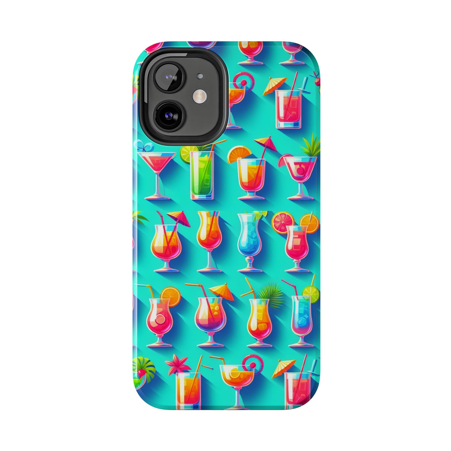 Cocktail Party Phone Case - Fun & Colorful Design for Summer Vibes - for iPhone