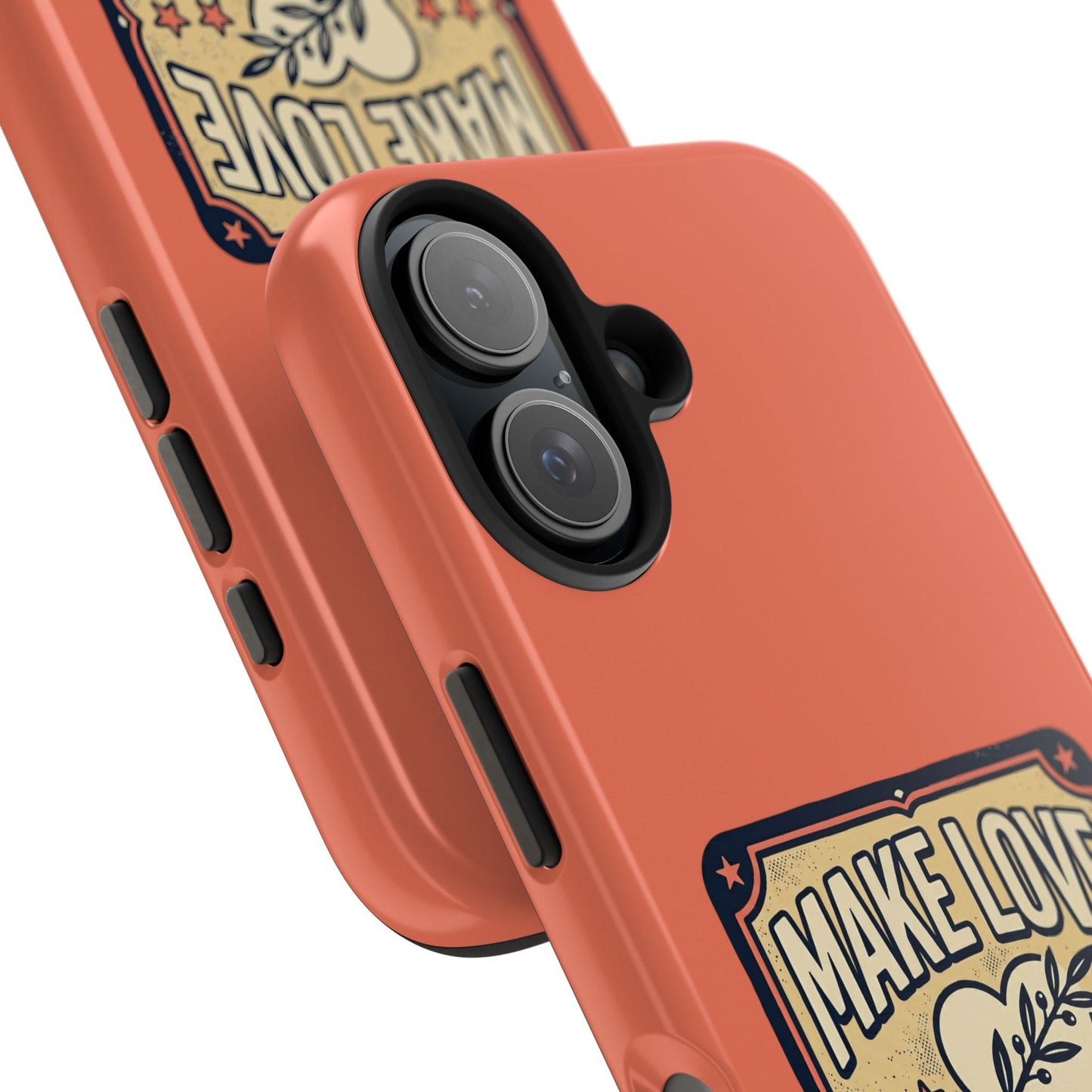 Make Love Not War Tough Phone Case for iPhone