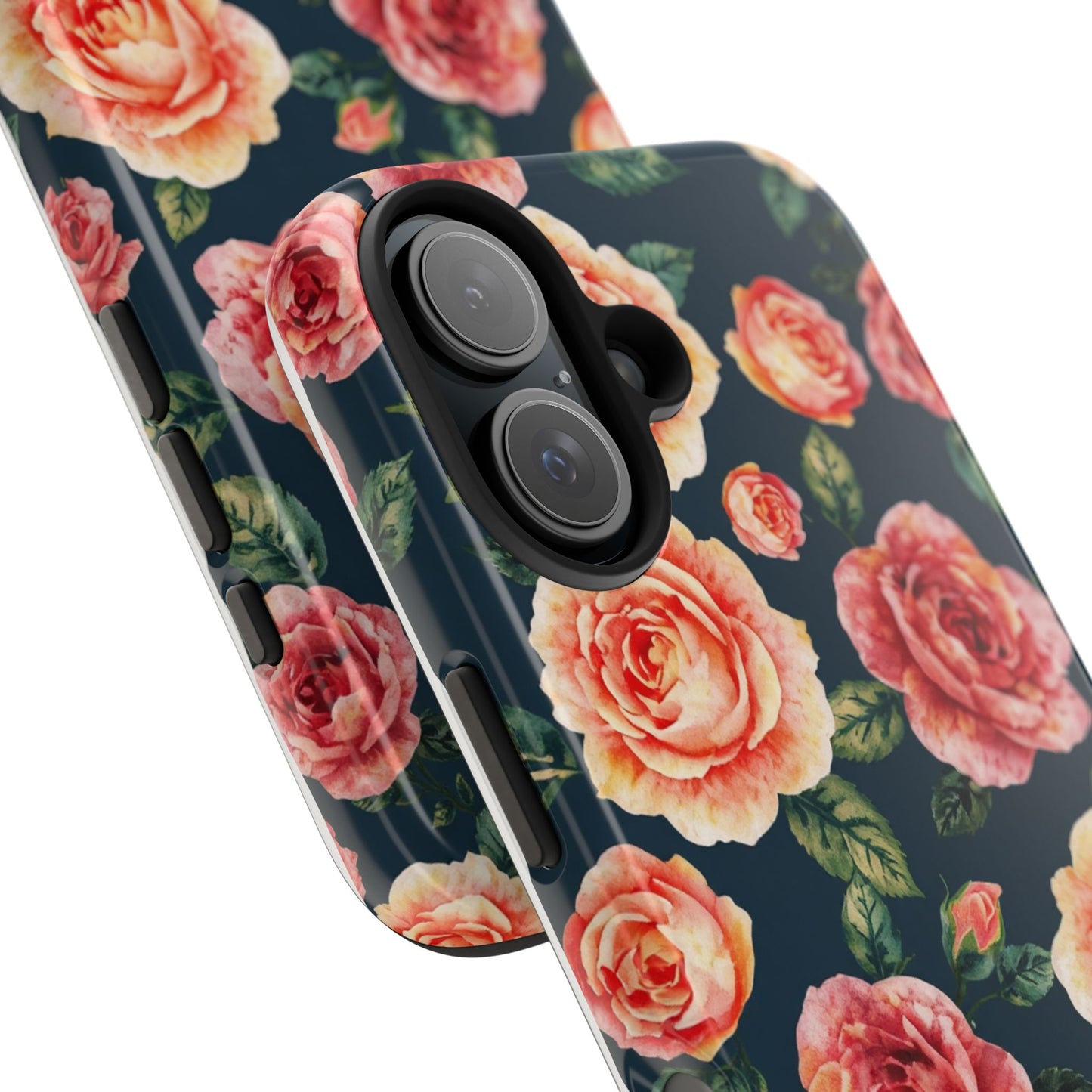 Floral Tough Phone Cases - Durable & Stylish New Age Rose Design - for iPhone