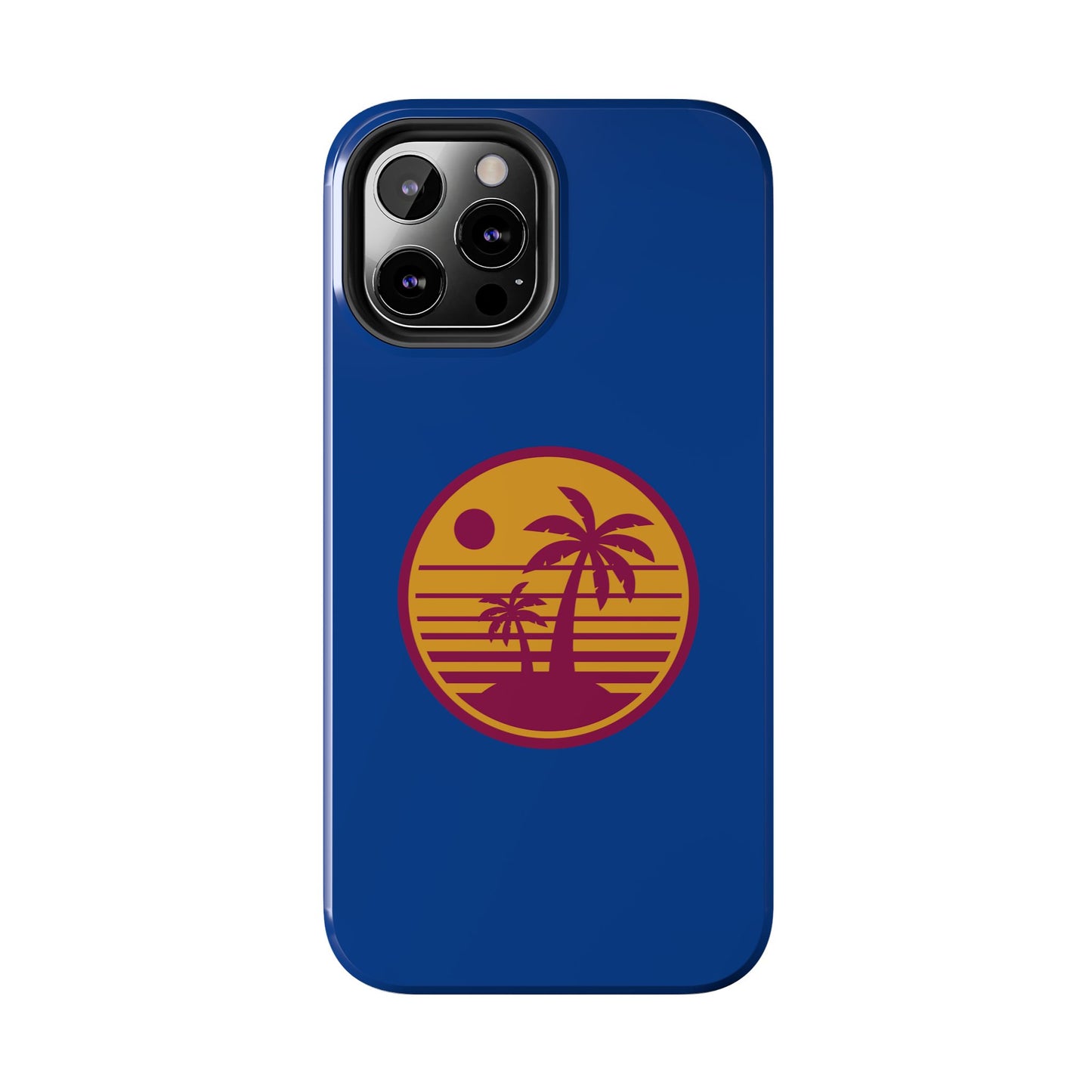 Retro Sunset Tough Phone Case - Vibrant Beach Vibes for Summer Adventures - for iPhone
