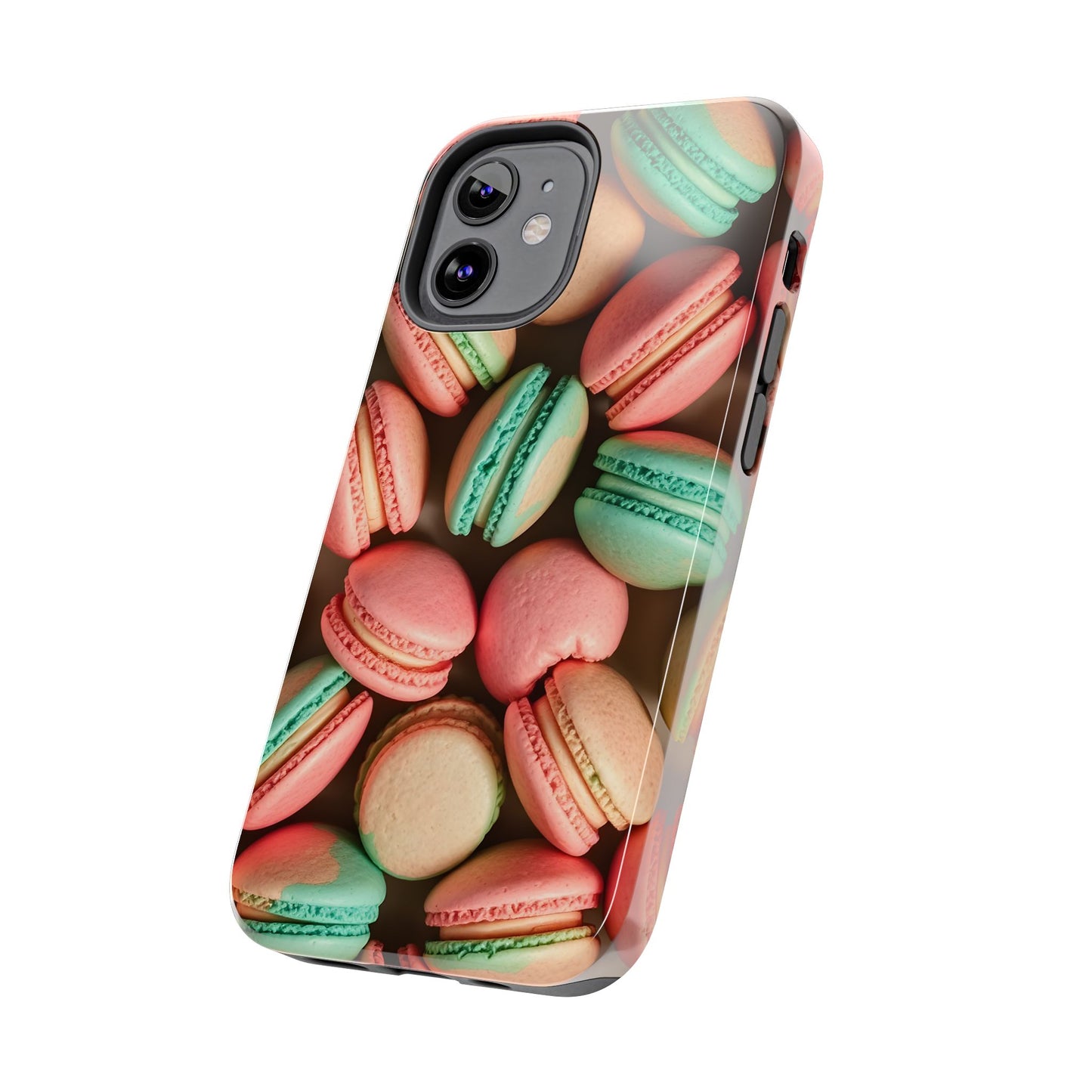 Colorful Tasty Macarons Tough Phone Case - Durable Protection with Sweet Aesthetic - for iPhone