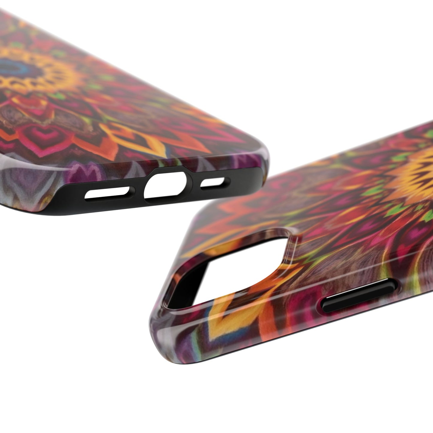 Vibrant Floral Mandala Tough Phone Case | Stylish and Durable Protection - for iPhone