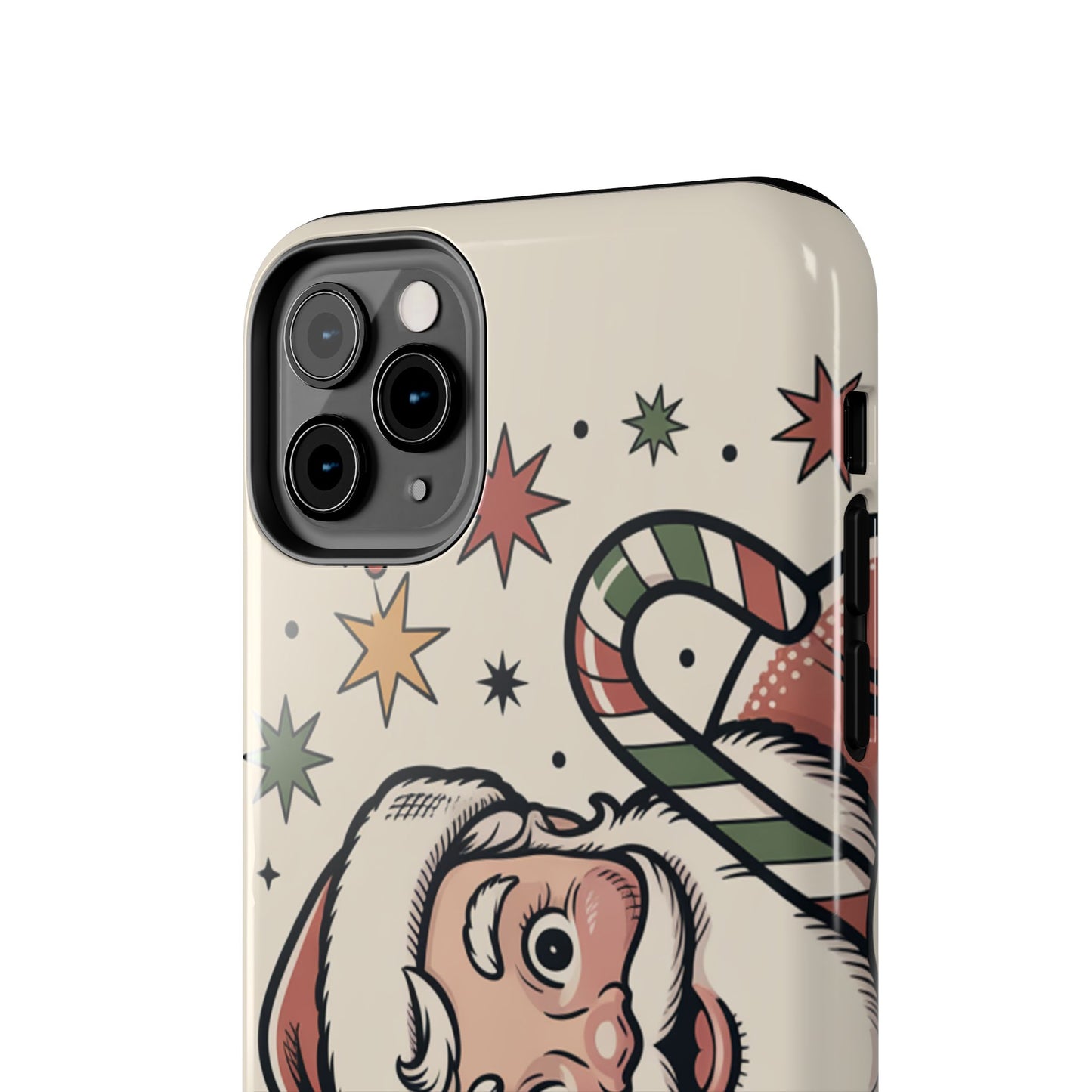 Retro Santa Tough Phone Case - Festive Holiday Design