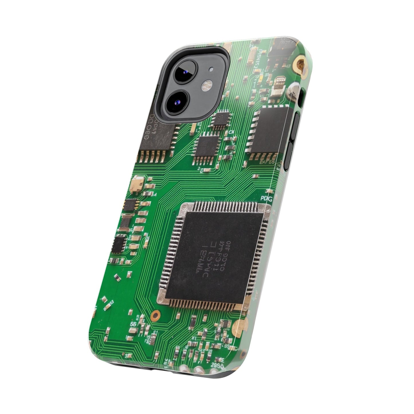 Circuit Board Tough Phone Case - Durable Tech Design