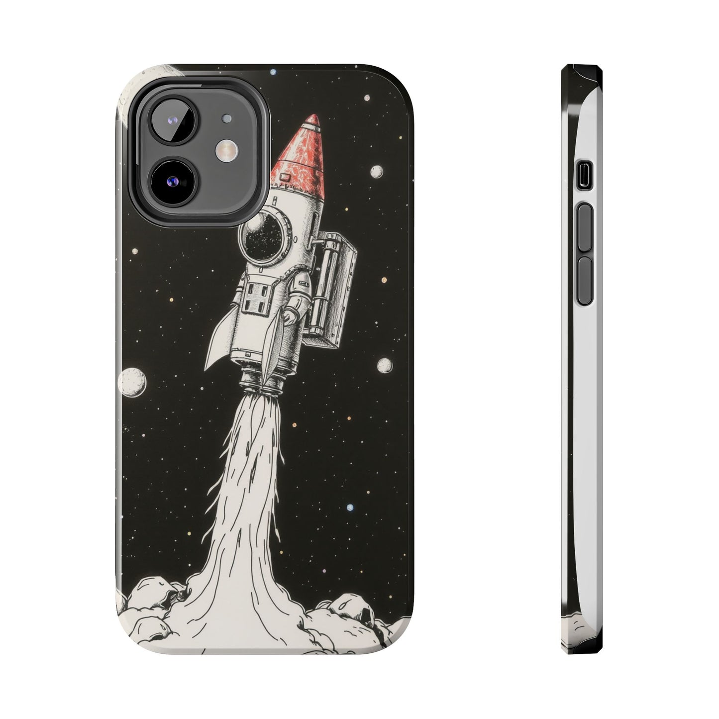 Cool Tough Phone Case for iPhone - Astro-Rocket Bond
