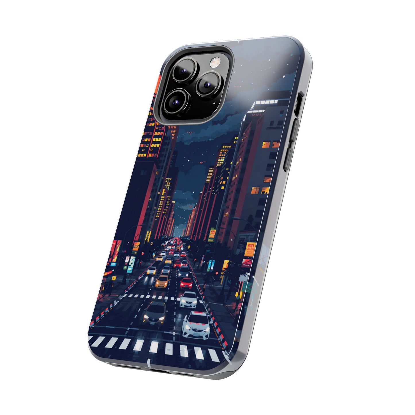 Urban Nightlife Tough Phone Case - Durable & Stylish Protection