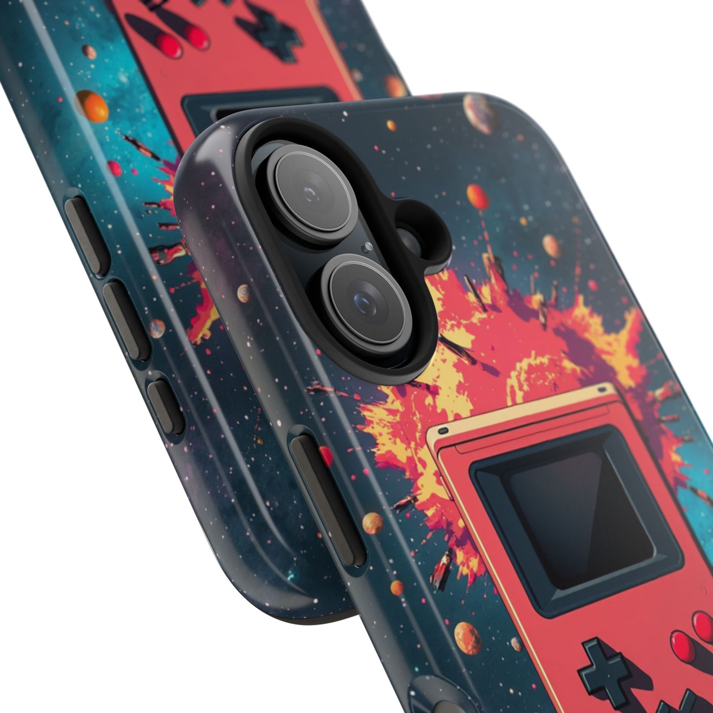Retro Gaming Tough Phone Case - Space Adventure Design