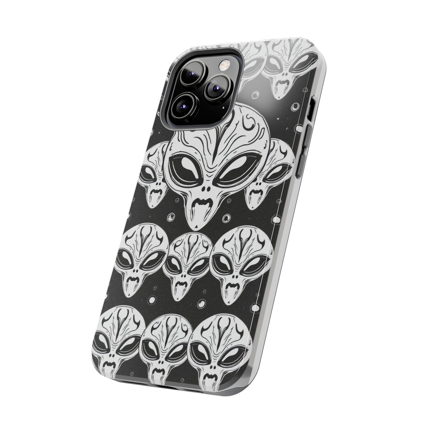 Alien Pattern Tough Phone Case - Durable Protection with Out-of-This-World Design