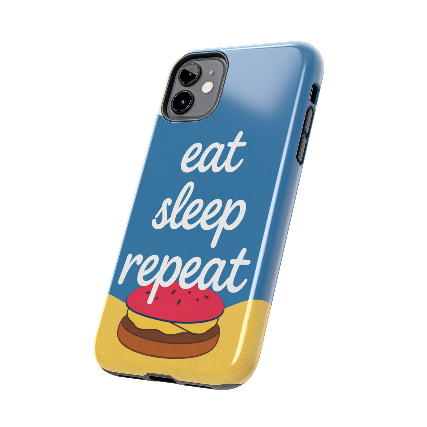 Eat, Sleep, Repeat Phone Case – Fun & Durable Tough Phone Cases for Food Lovers