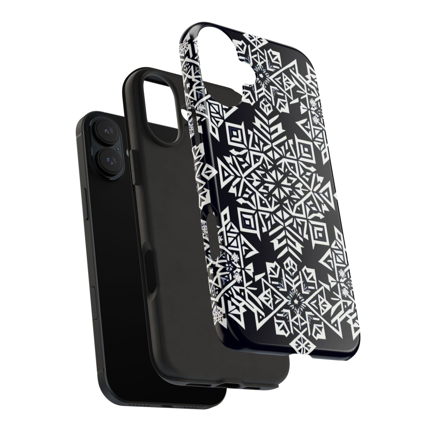 Winter Wonderland Tough Phone Case - Digital Snowflake - for iPhone
