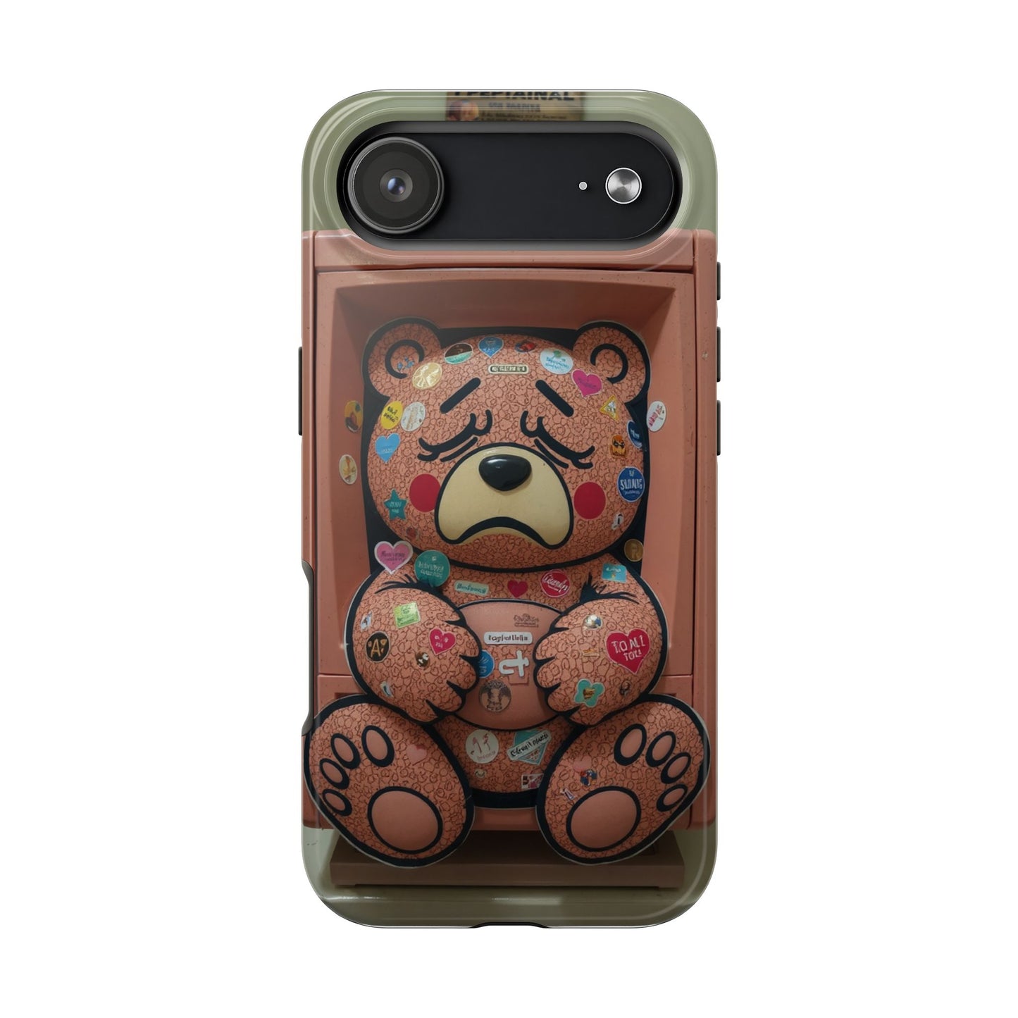 Cute Bear Tough Phone Case - Durable Protection with Fun Design