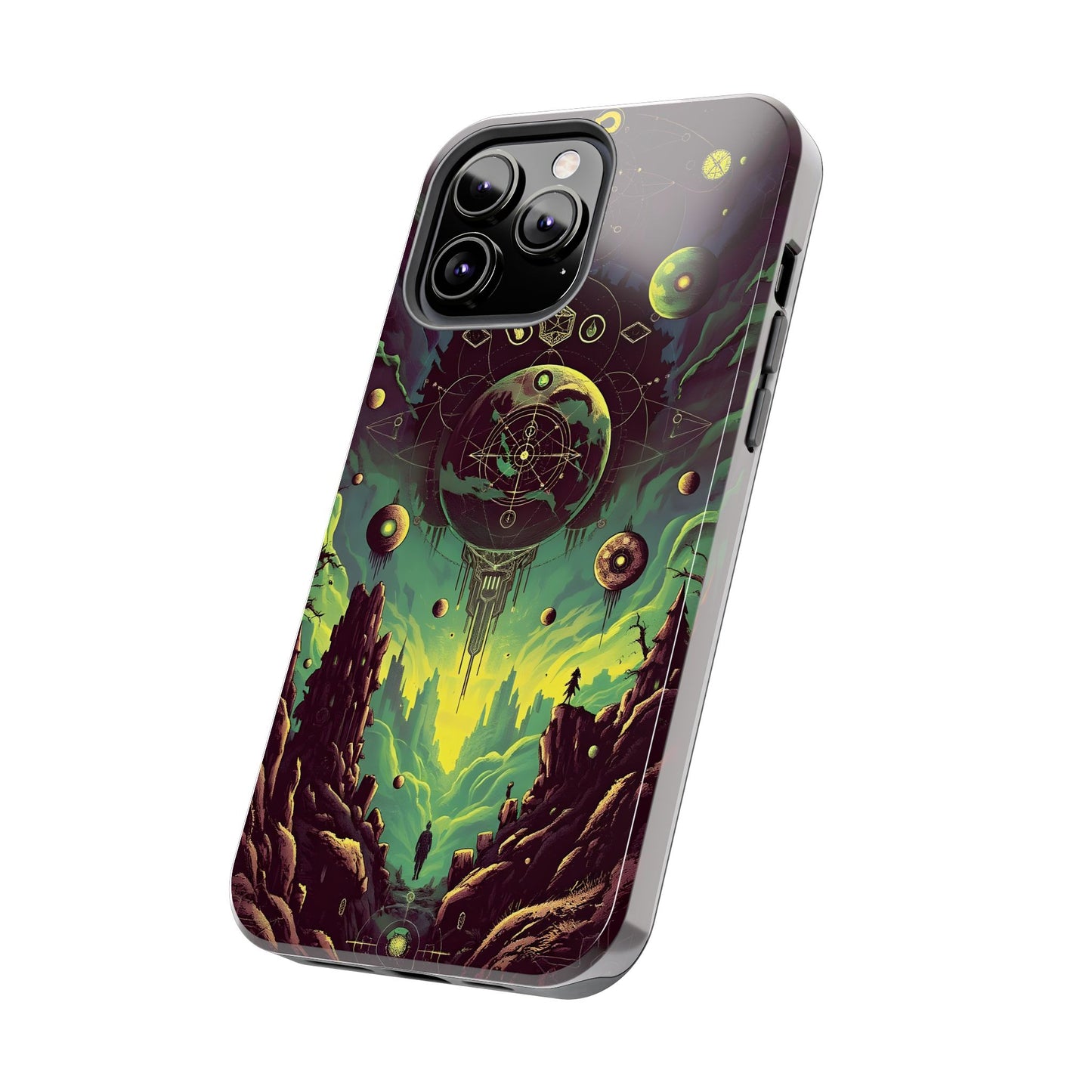 Cosmic Adventure Tough Phone Case - Galaxy Design for Space Enthusiasts - for iPhone
