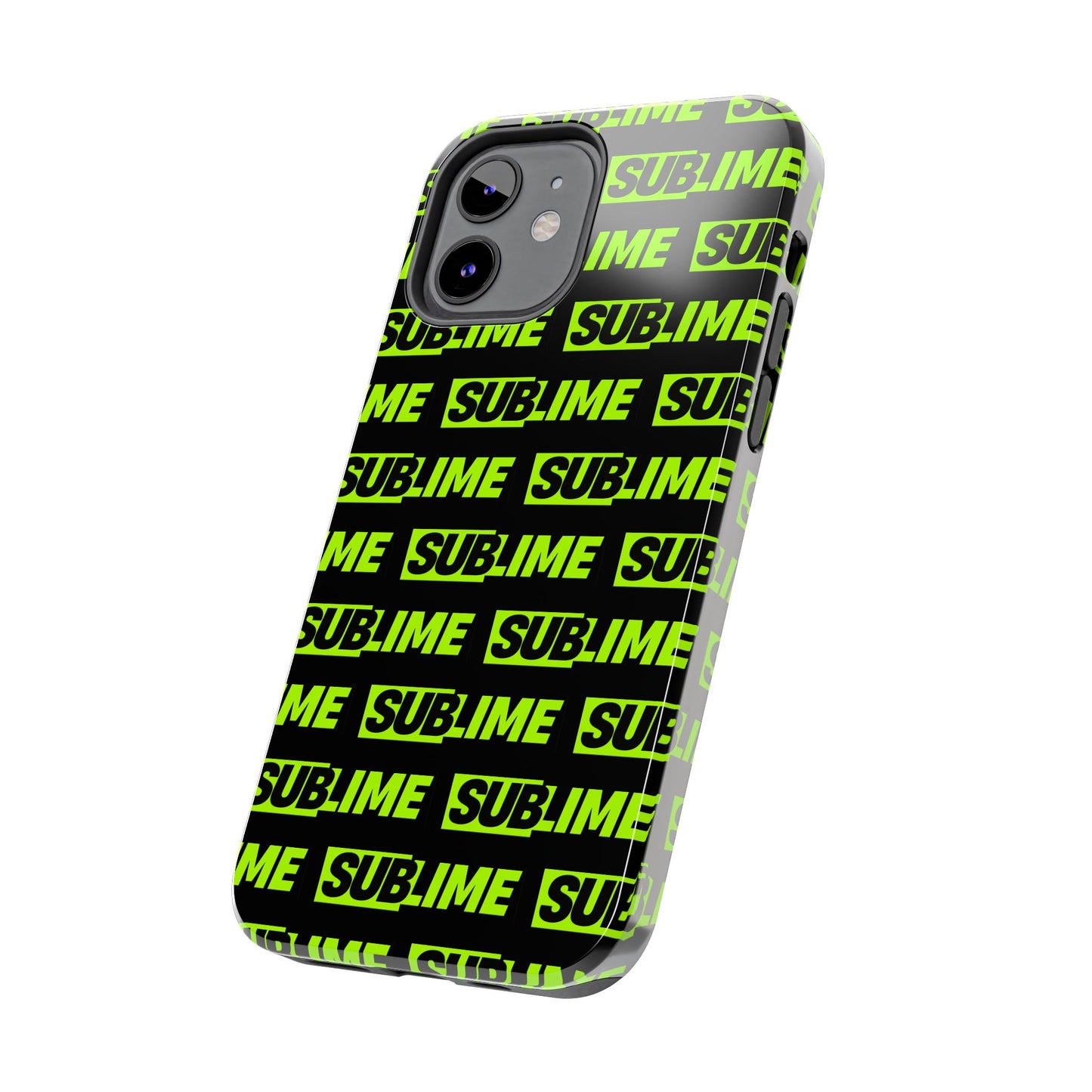 Sublime Text Pattern Tough Phone Case - Vibrant Protective Cover for iPhone