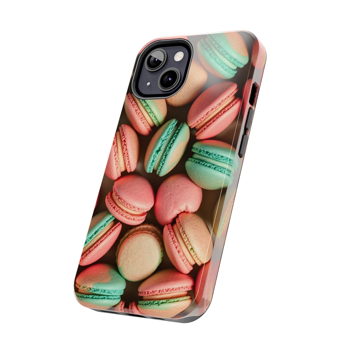 Colorful Tasty Macarons Tough Phone Case - Durable Protection with Sweet Aesthetic - for iPhone