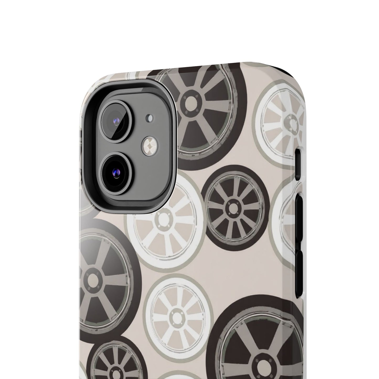 Racing Wheel Design Tough Phone Case – Durable Protection for Automotive Enthusiasts