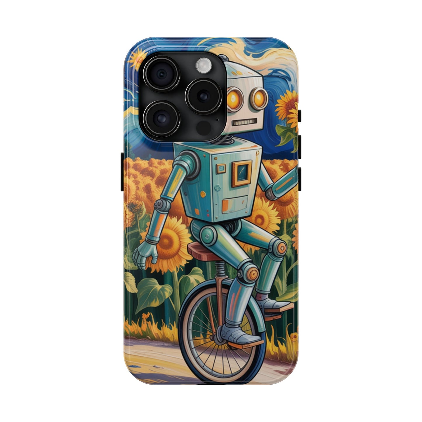 Robot Cycle Tough Phone Case - Durable & Unique Design