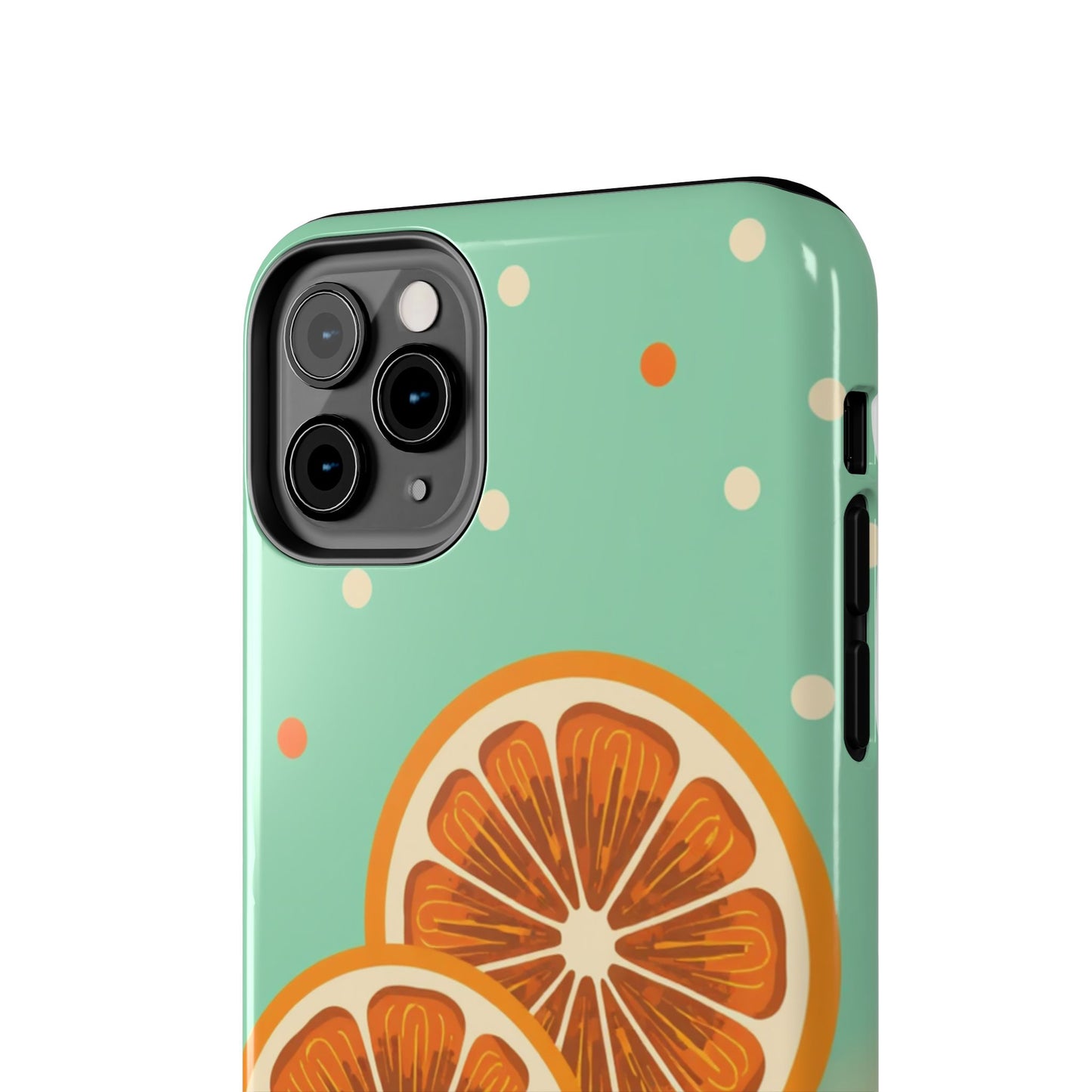 Citrus Vibe Tough Phone Case - Fun Orange Slice Design