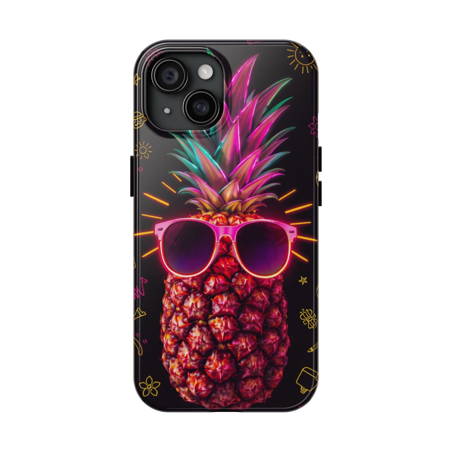 Tough Pineapple Phone Case - Cool, Vibrant Design Perfect for Summer Vibes
