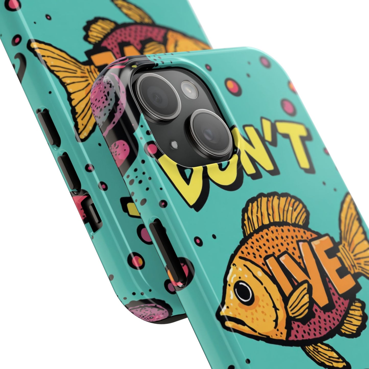 Catchy Fish-Themed Tough Phone Cases, Unique Gift for Fish Lovers, Durable Protection for Phones, Fun Aquatic Design, Ideal for Holidays