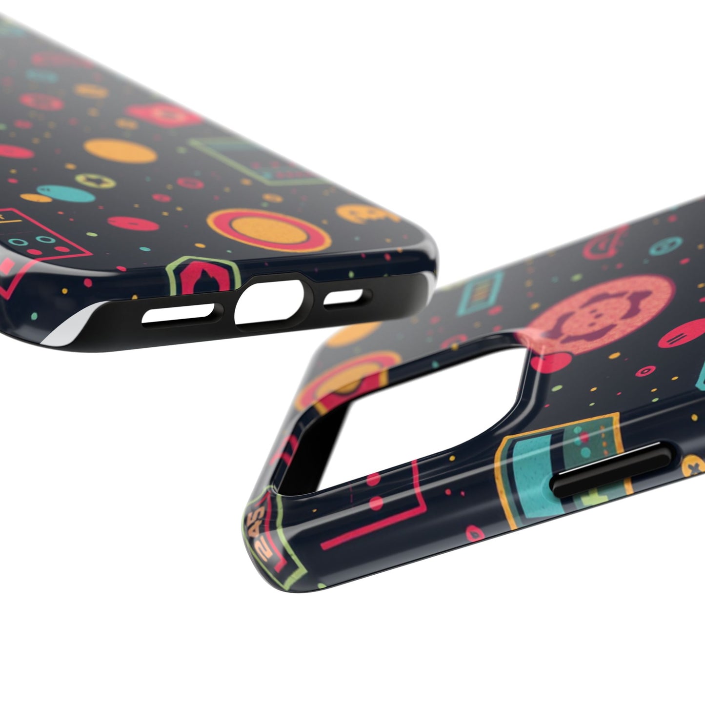 Colorful Space-Themed Tough Phone Case - Fun & Durable Protection for All Ages - for iPhone