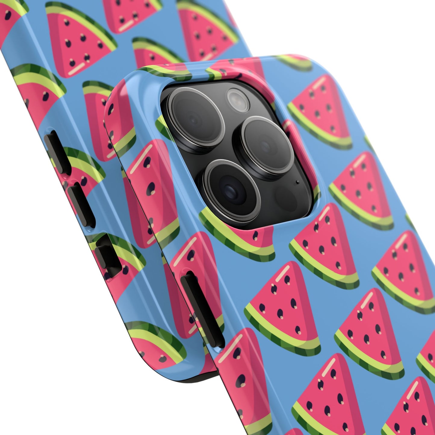 Watermelon Fun Tough Phone Case - Summer Vibes, Blue - for iPhone