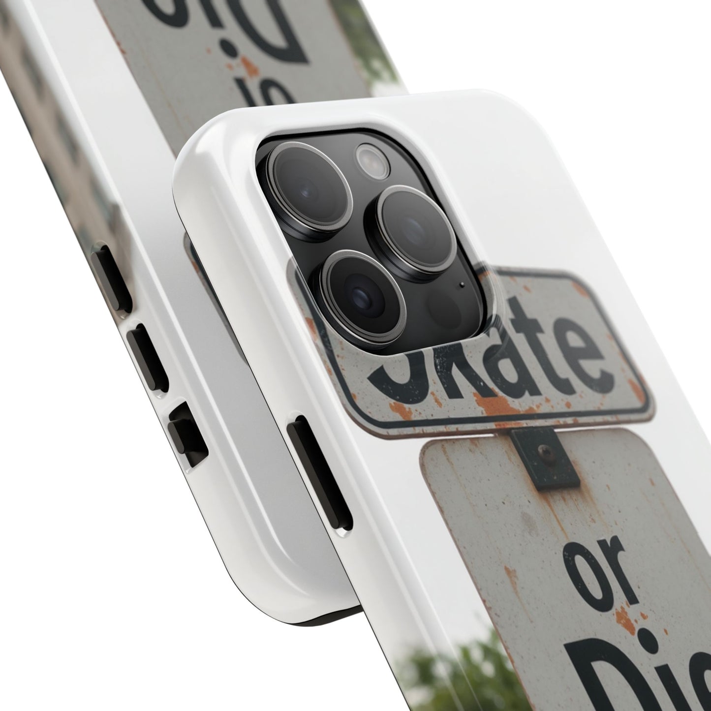 Skate or Die Tough Phone Case - Durable Protection for Skaters