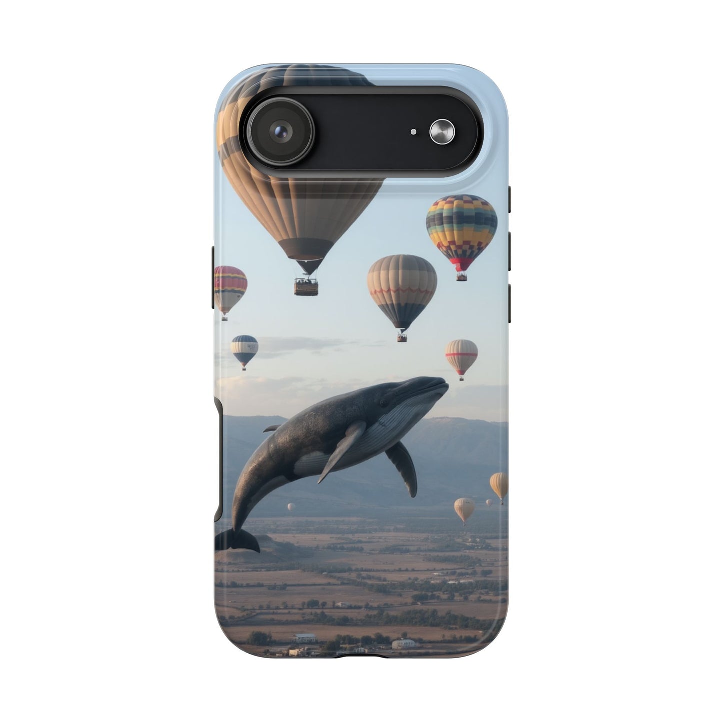 Whale Hot Air Balloon Tough Phone Case - Adventure & Nature Lovers