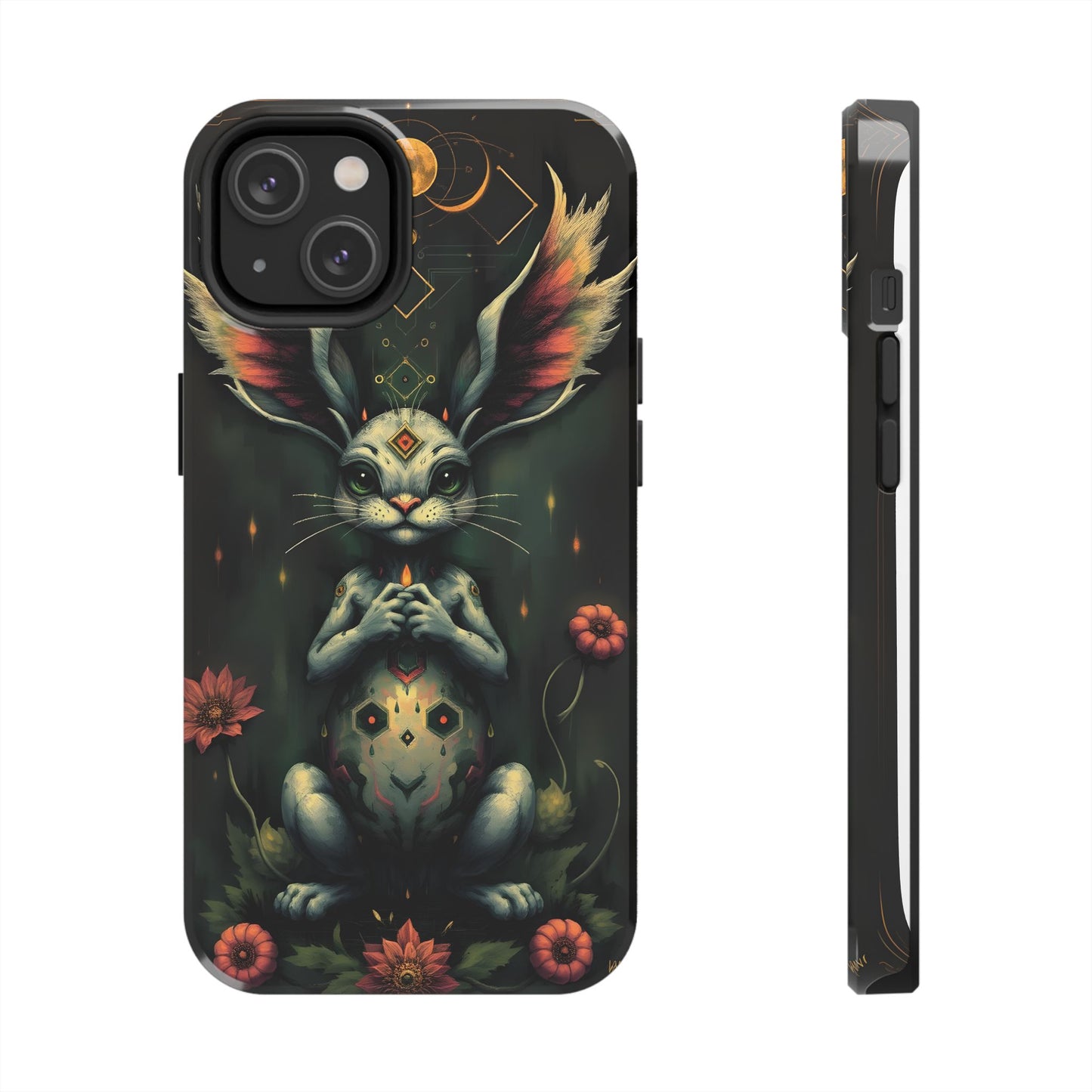 Artistic Rabbit Phone Cases - Unique and Durable Design of Mystical Bunny - for iPhone