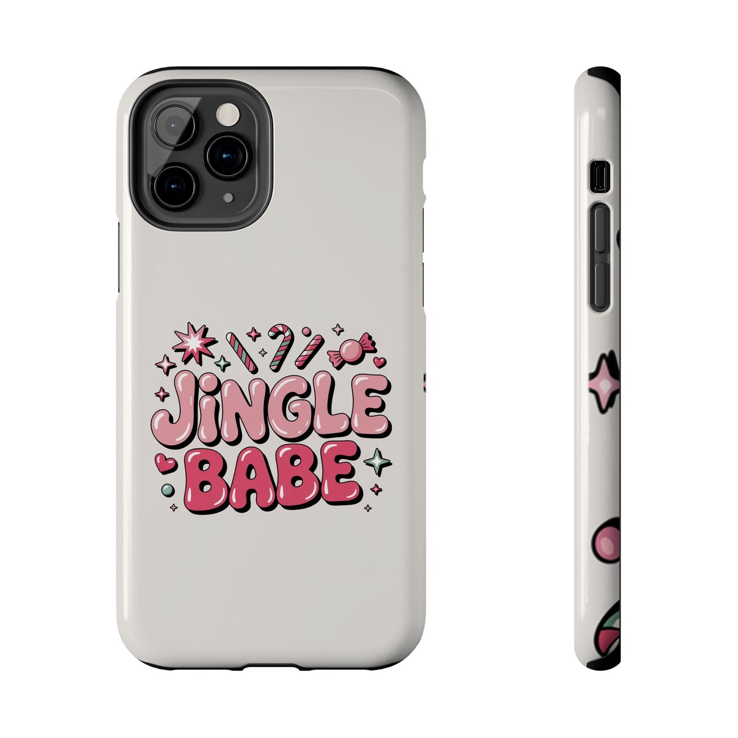 Jingle Babe Tough Phone Case - Festive Holiday Protection for Your iPhone