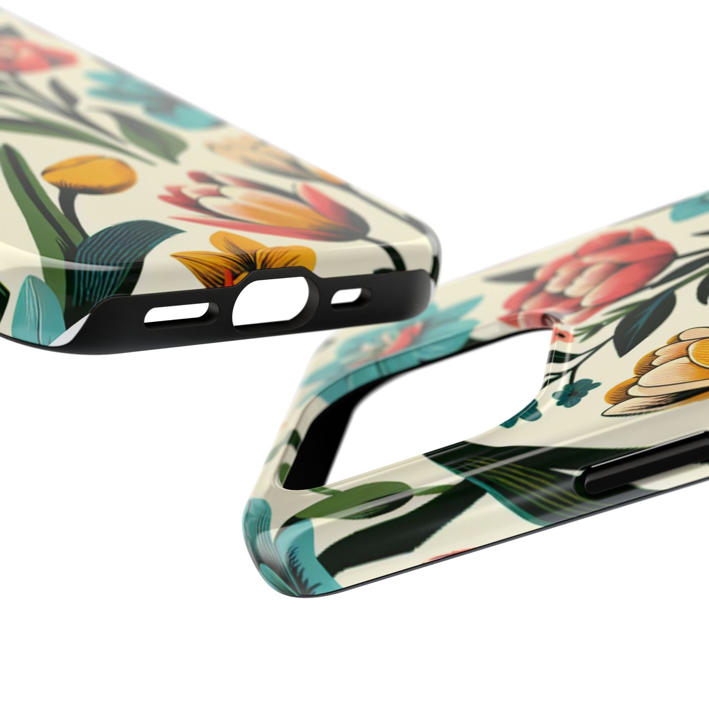 Floral Tough Phone Case - Vibrant Flower Design for Stylish Protection - for iPhone