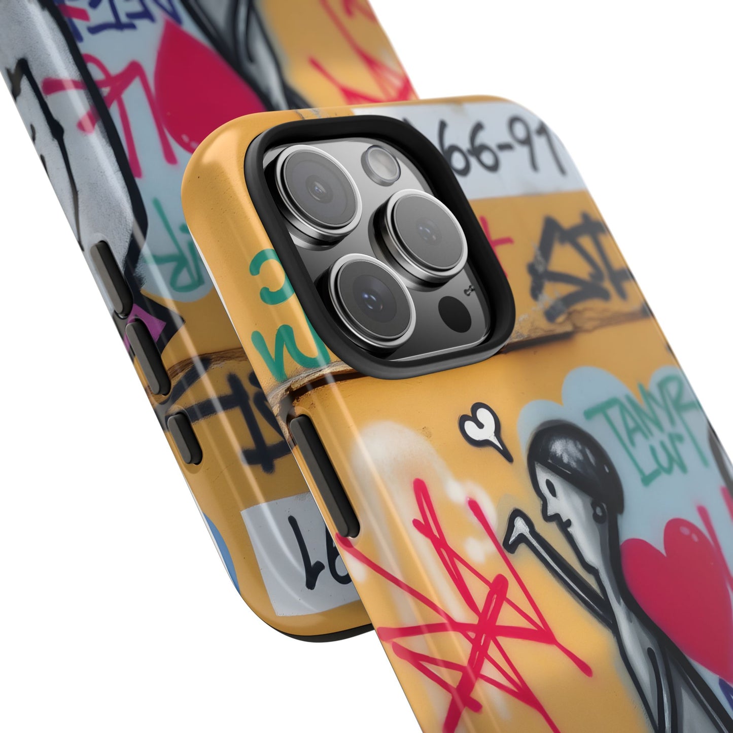 Urban Cupid Graffiti Tough Phone Case - Durable Protection with Street Art Vibe - for iPhone