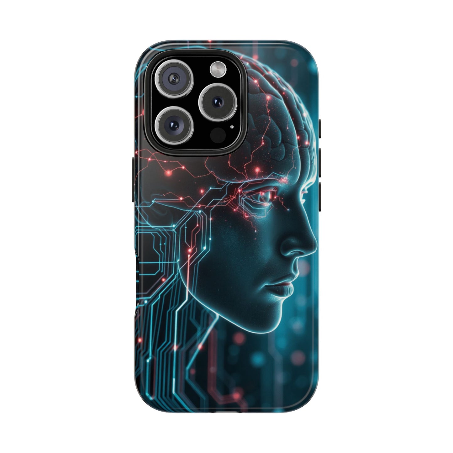 Futuristic Brain Design Tough Phone Case
