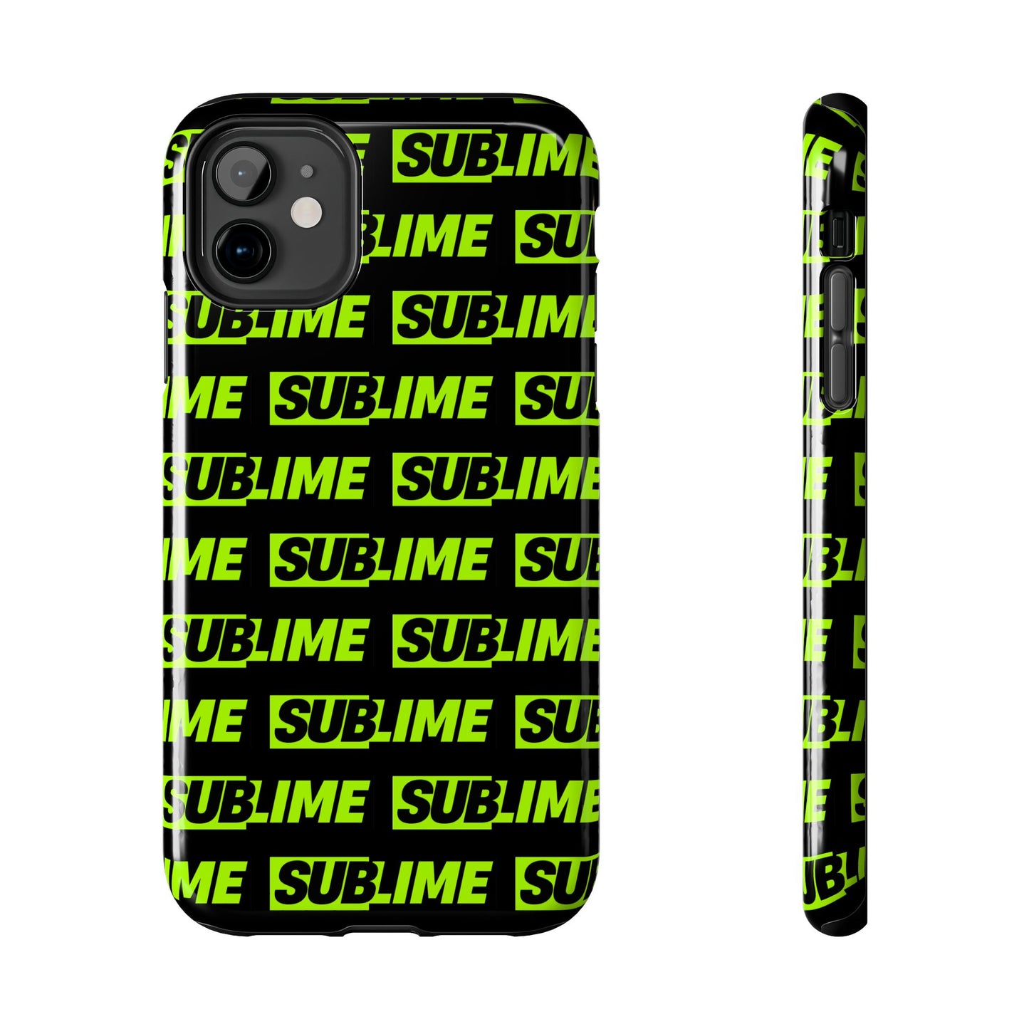 Sublime Text Pattern Tough Phone Case - Vibrant Protective Cover for iPhone