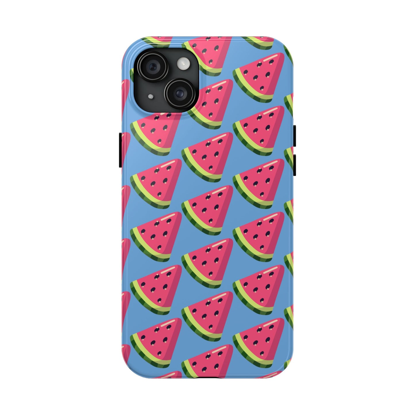 Watermelon Fun Tough Phone Case - Summer Vibes, Blue - for iPhone