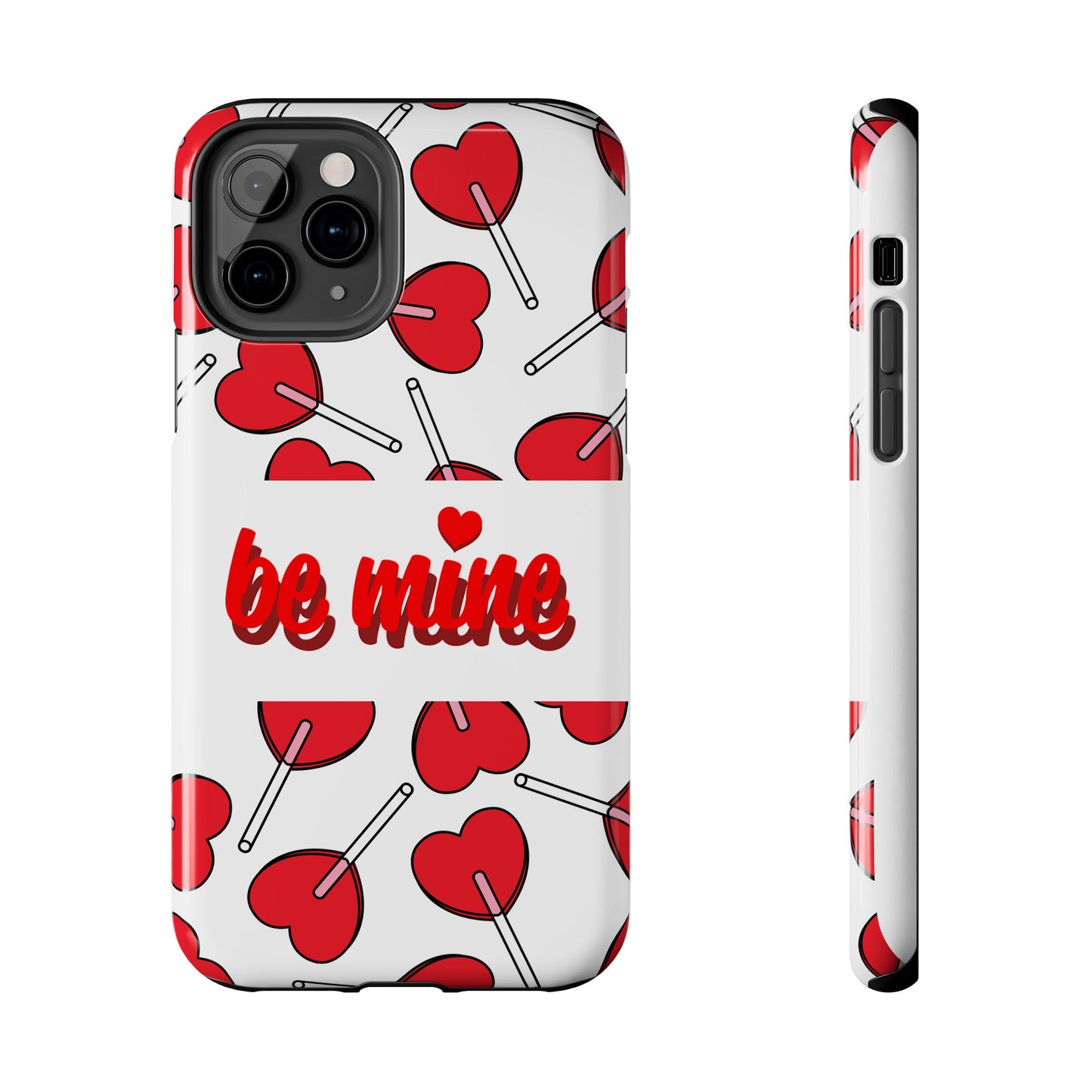 Be Mine Heart Pattern Tough Phone Case - Love Gift - for iPhone
