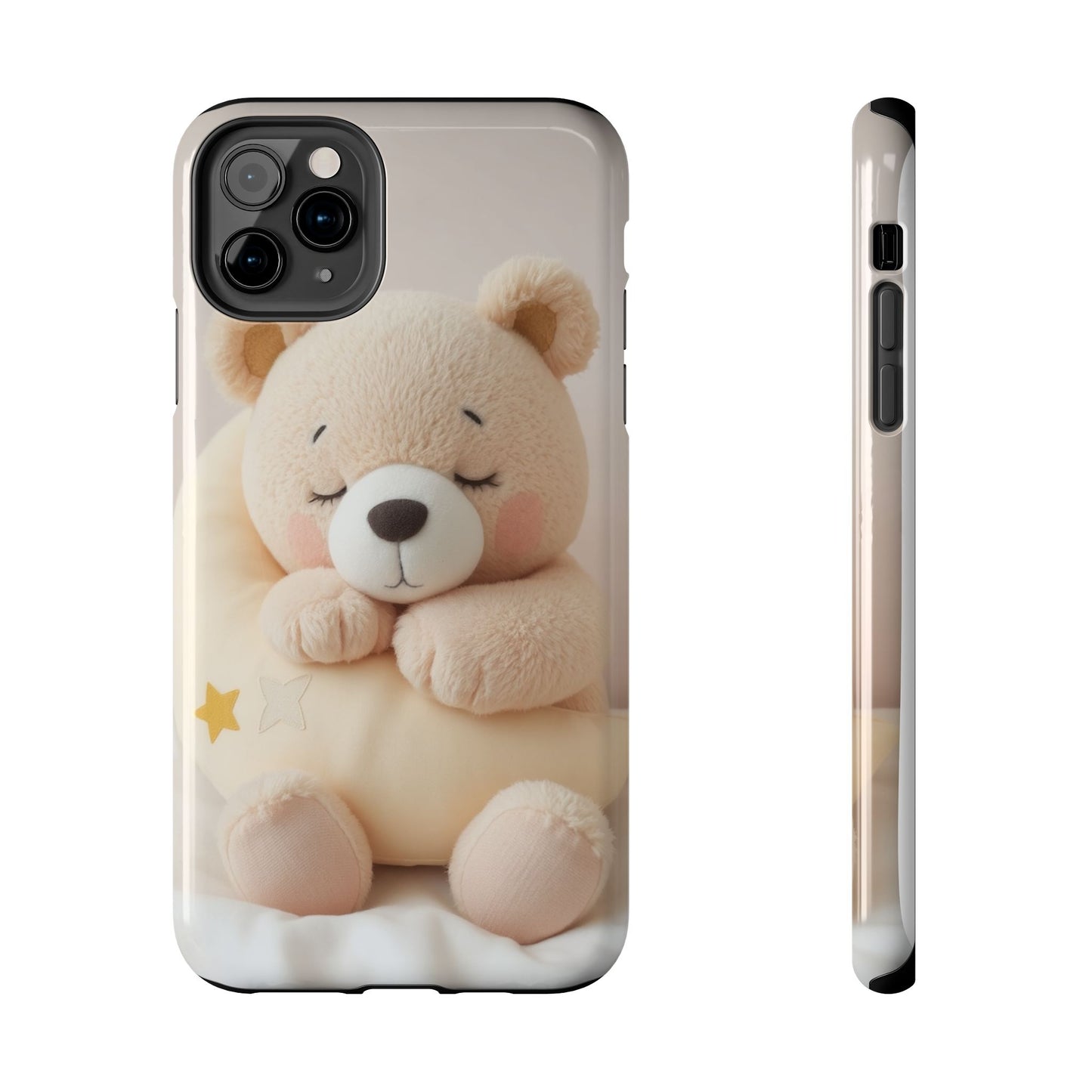 Cute Bear Tough Phone Case - Adorable Baby Animal Design for Kids & Adults